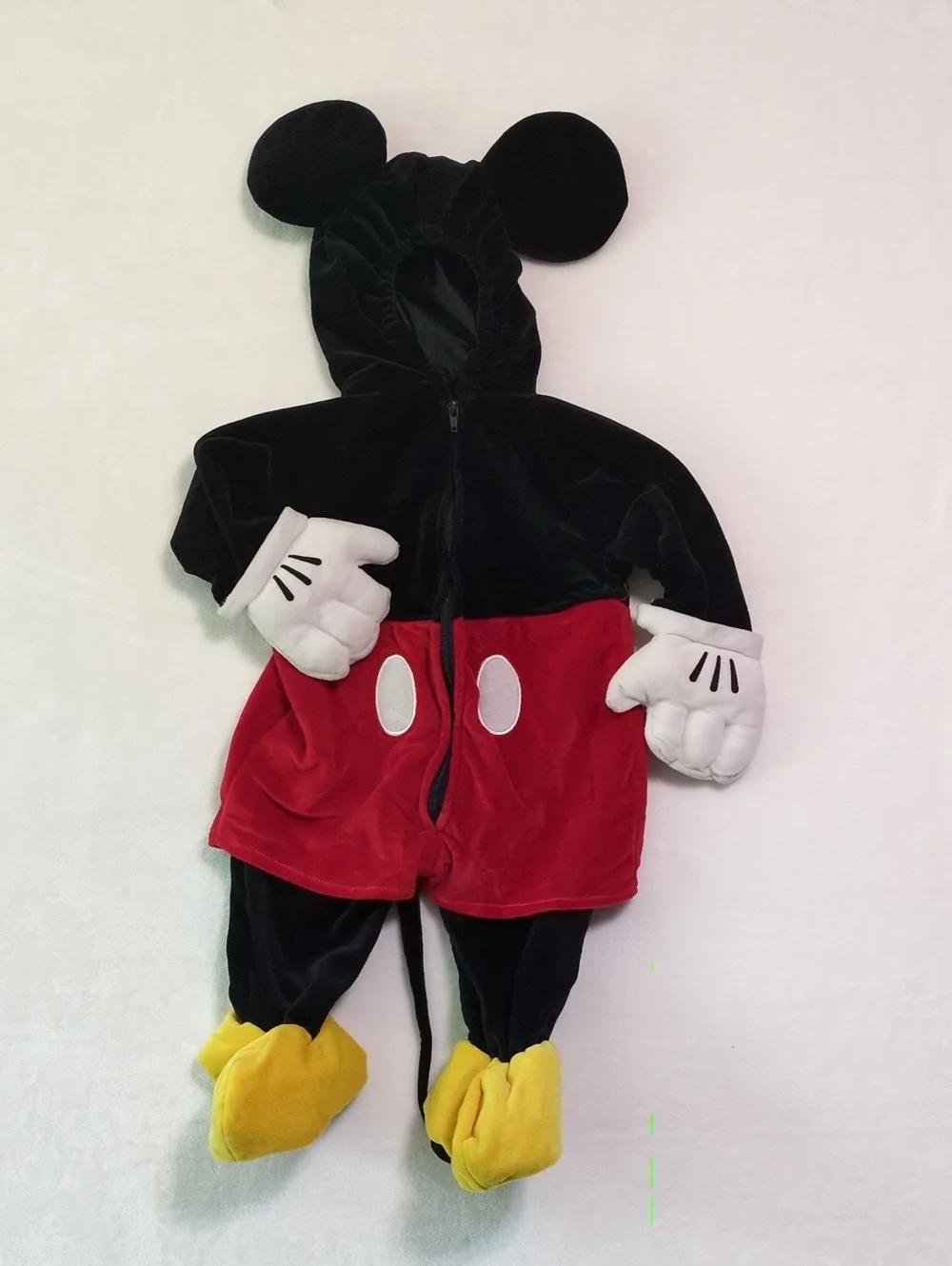 Disney Store Mickey Mouse Infant Costume Baby 6-12M Hooded Romper